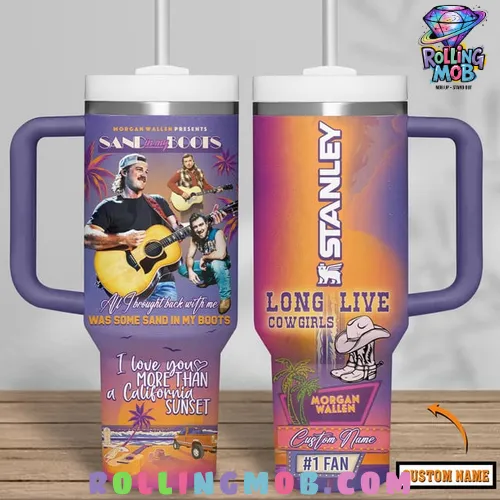 Morgan Wallen Sand In My Boots Limited Stanley Tumbler Cup Morgan Wallen Sand In My Boots Limited Stanley Tumbler Cup