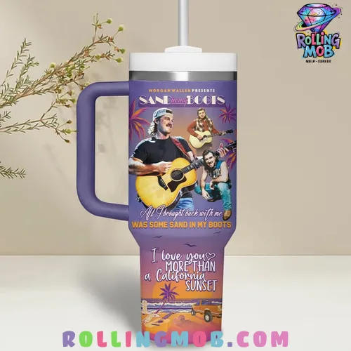 Morgan Wallen Sand In My Boots Limited Stanley Tumbler Cup Morgan Wallen Sand In My Boots Limited Stanley Tumbler Cup