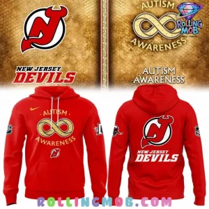 New Jersey Devils Autism Awareness 2025 Hoodie
