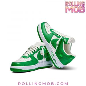 Nike x Louis Vuitton Air Force 1 Green Monogram