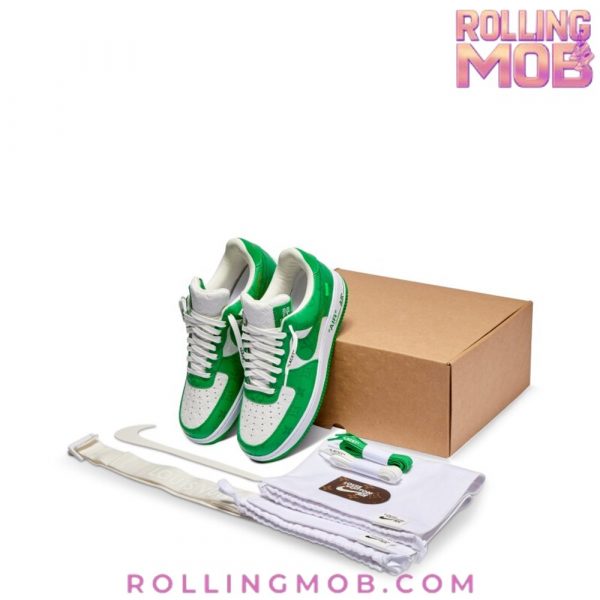 Nike x Louis Vuitton Air Force 1 Green Monogram