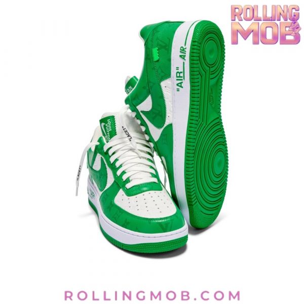 Nike x Louis Vuitton Air Force 1 Green Monogram