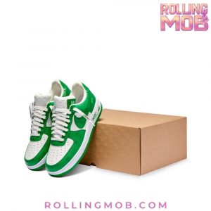 Nike x Louis Vuittion Air Force 1 Green Monogram