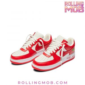 Nike x Louis Vuittion Air Force 1 Red Monogram