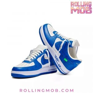 Nike x Louis Vuitton Air Force 1 Blue Monogram