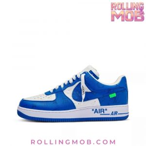 Nike x Louis Vuitton Air Force 1 Blue Monogram