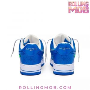 Nike x Louis Vuitton Air Force 1 Blue Monogram