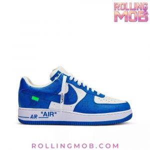 Nike x Louis Vuitton Air Force 1 Blue Monogram