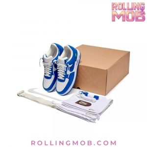 Nike x Louis Vuitton Air Force 1 Blue Monogram