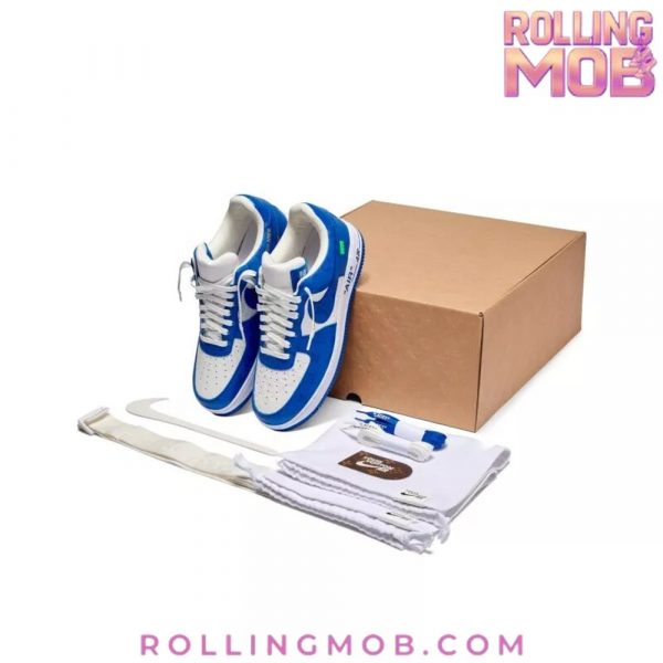 Nike x Louis Vuitton Air Force 1 Blue Monogram