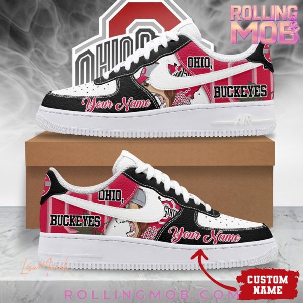 Ohio State Buckeyes Custom Name Nike Air Force 1