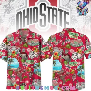 Ohio State Buckeyes Summer Vibes Tropical Hawaiian Shirt