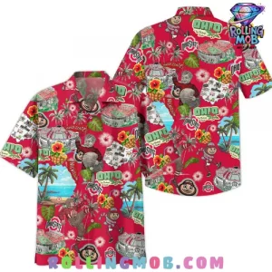 Ohio State Buckeyes Summer Vibes Tropical Hawaiian Shirt