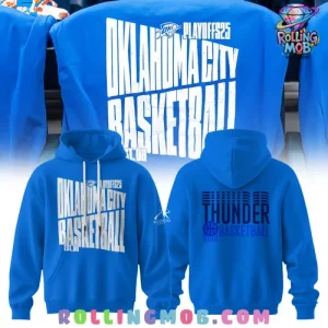 Oklahoma City Thunder 2025 Playoff NBA Blue Hoodie