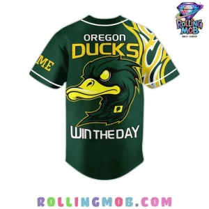 Oregon Ducks Win The Day Baseball Jersey 3