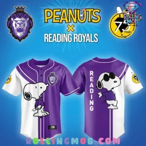 Peanuts x Reading Royals 75th Anniversary Special Baseball Jersey