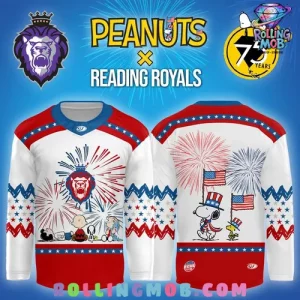 Peanuts x Reading Royals 75th Anniversary Special Hockey Jersey