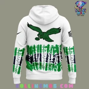 Philadelphia Eagles Tie Dye Green Hoodie 3