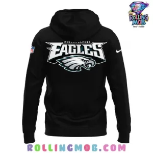 Philadelphia Eagles Wings 2024 Black Hoodie 3