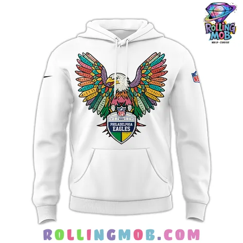 Philadelphia Eagles Wings 2024 White Hoodie Philadelphia Eagles Wings 2024 White Hoodie