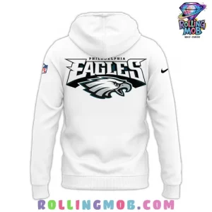 Philadelphia Eagles Wings 2024 White Hoodie 3