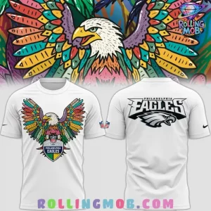 Philadelphia Eagles Wings 2024 White T-Shirt