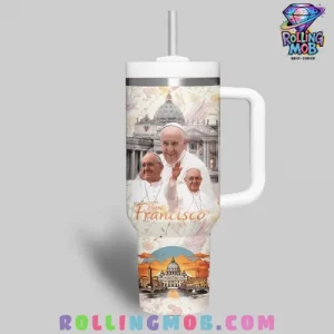 Pope Francis In Loving Memory Stanley Tumbler Cup 3