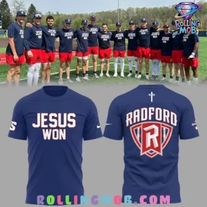 Radford Highlanders Jesus Won Special Blue T-Shirt