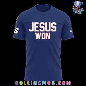 Radford Highlanders Jesus Won Special Blue T-Shirt