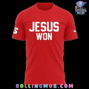 Radford Highlanders Jesus Won Special Red T-Shirt