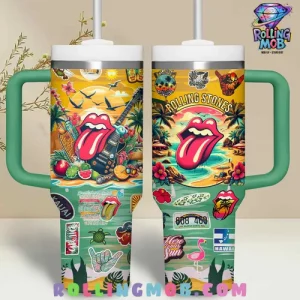 Rolling Stones Hawaiian Sunset Stanley Tumbler Cup
