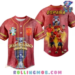 Spain UEFA Euro 2024 Champions Baseball Jersey