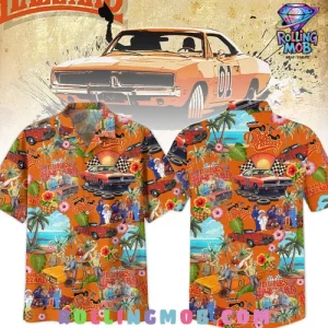 Dukes of Hazzard Vintage Tropical Hawaiian Shirt i