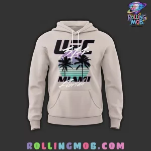 UFC Miami Florida Artist Series 2025 Grey Hoodie