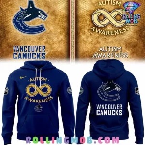Vancouver Canucks Autism Awareness 2025 Hoodie
