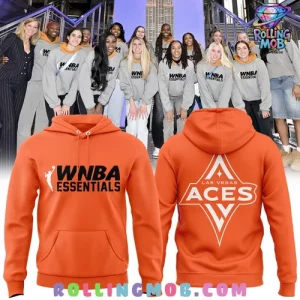 WNBA Las Vegas Aces x Essentials 2025 Orange Hoodie