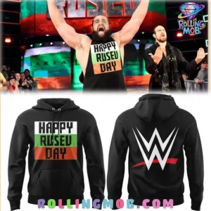 WWE HAPPY RUSEV DAY 2025 Black Hoodie