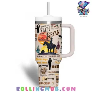 Zach Bryan The Quittin Time Tour 2024 Stanley Tumbler Cup 4