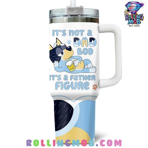 Bluey Father Figure Dad Bod Custom Stanley Tumbler Cup Bluey Father Figure Dad Bod Custom Stanley Tumbler Cup