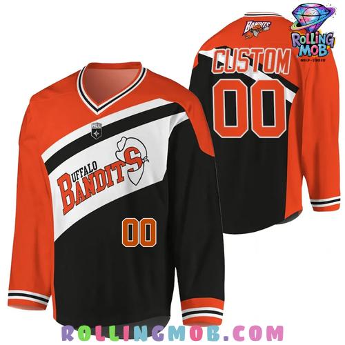 Buffalo Bandits Official 2025 NLL Cup Hockey Jersey Buffalo Bandits Official 2025 NLL Cup Hockey Jersey