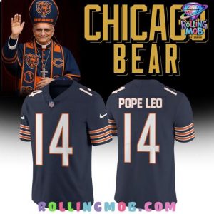 Chicago Bears Pope Leo Fourteen Special Edition Football Jersey