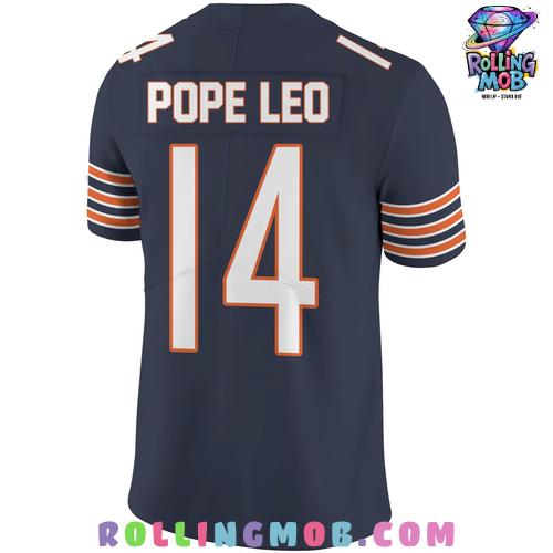 Chicago Bears Pope Leo Fourteen Special Edition Football Jersey Chicago Bears Pope Leo Fourteen Special Edition Football Jersey