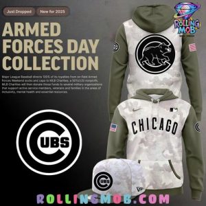 Chicago Cubs 2025 Armed Forces Day Collection Hoodie
