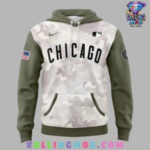 Chicago Cubs 2025 Armed Forces Day Collection Hoodie