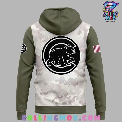 Chicago Cubs 2025 Armed Forces Day Collection Hoodie Chicago Cubs 2025 Armed Forces Day Collection Hoodie