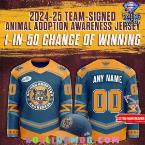 Chicago Wolves Animal Adoption Awareness 2025 Hockey Jersey 1