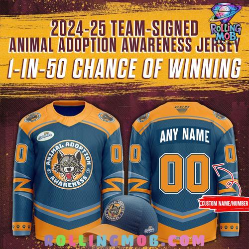 Chicago Wolves Animal Adoption Awareness 2025 Hockey Jersey Chicago Wolves Animal Adoption Awareness 2025 Hockey Jersey