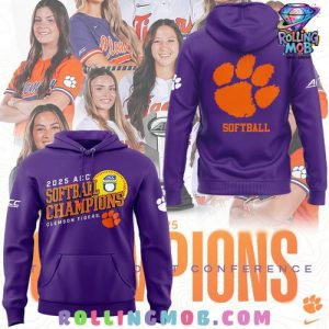Clemson Tigers 2025 ACC Softball Champions Limited Hoodie