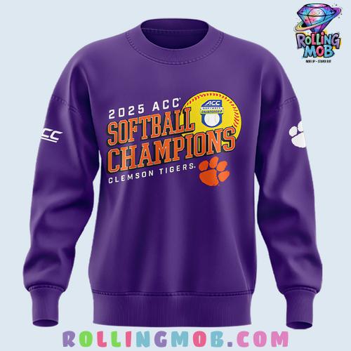 Clemson Tigers 2025 ACC Softball Champions Limited Sweatshirt Clemson Tigers 2025 ACC Softball Champions Limited Sweatshirt