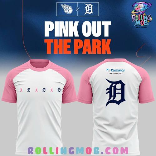 Detroit Tigers Pink Out the Park Special Edition T Shirt Detroit Tigers Pink Out the Park Special Edition T Shirt